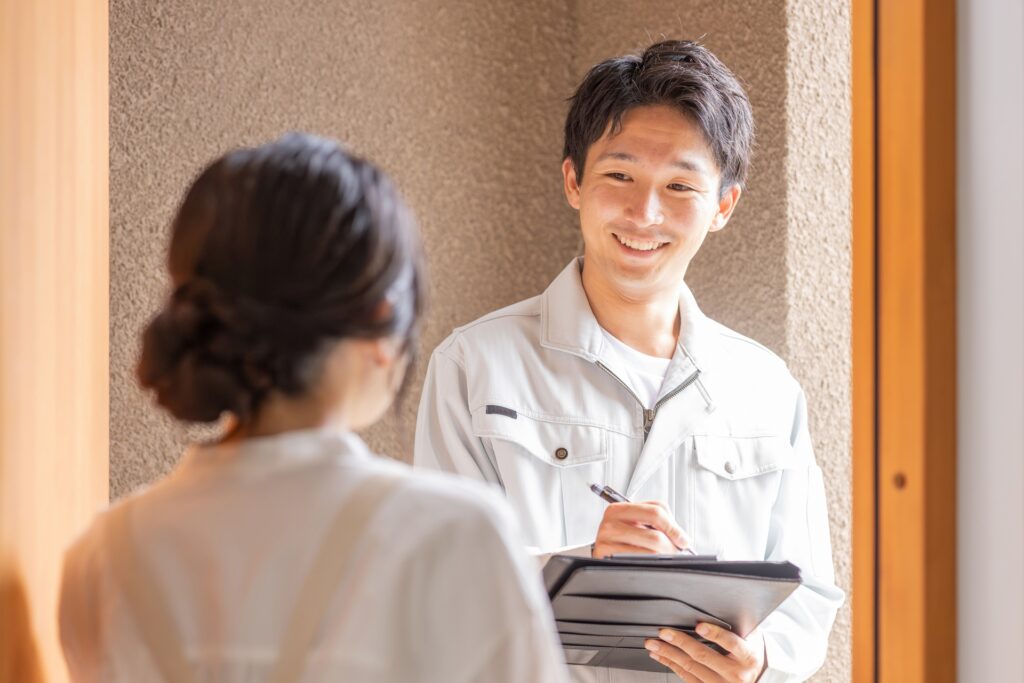 スタッフとお客様の画像