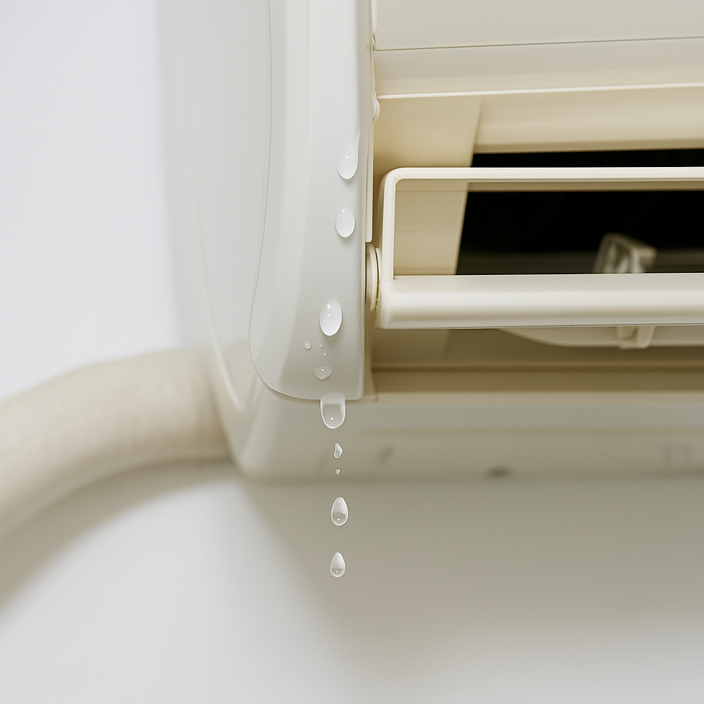 エアコンから水漏れしている画像